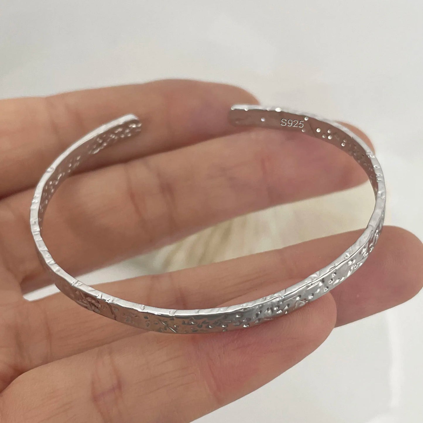 925 Sterling Silver Bracelets for Women Chain Accessories Trend Vintage Simple Heart Pendant Party Jewelry Gift