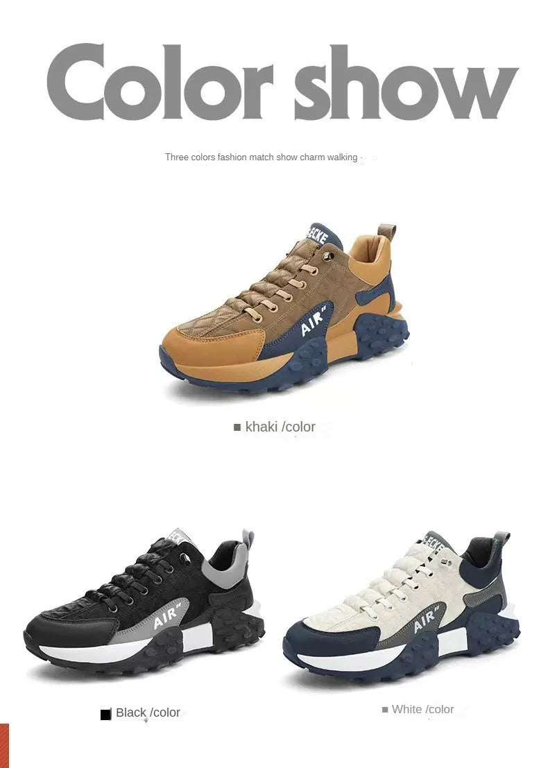Men's Shoes 2023 Summer New Sports Shoes Comfortable Casual Thick Soled  Running Training Shoes обувь мужская кожаная