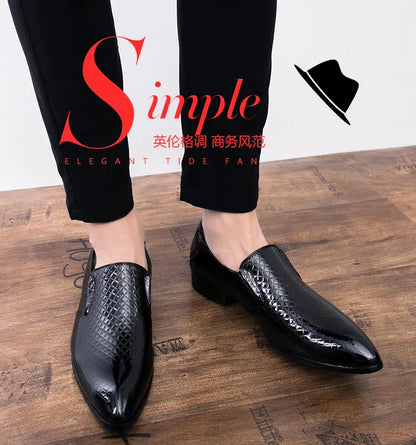 Shoes for men shoes leather shoes business dress shoes all-match casual shock-absorbing wear-resistant footwear large size