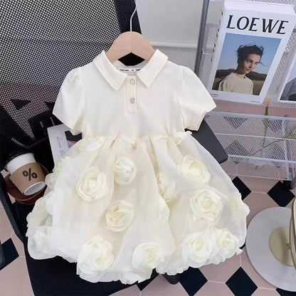 Girls Dresses Summer 2024 New Children Fashion Princess Dress For Baby Birthday Party Clothes Toddler Fashion Costume Kids 2-7Y