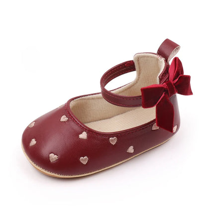 2025 New Baby Girl Shoes Cute Bowknot High Quality PU and TPR Sole Anti-slip Toddler Newborn 0-18 Months Prewalking Sandal