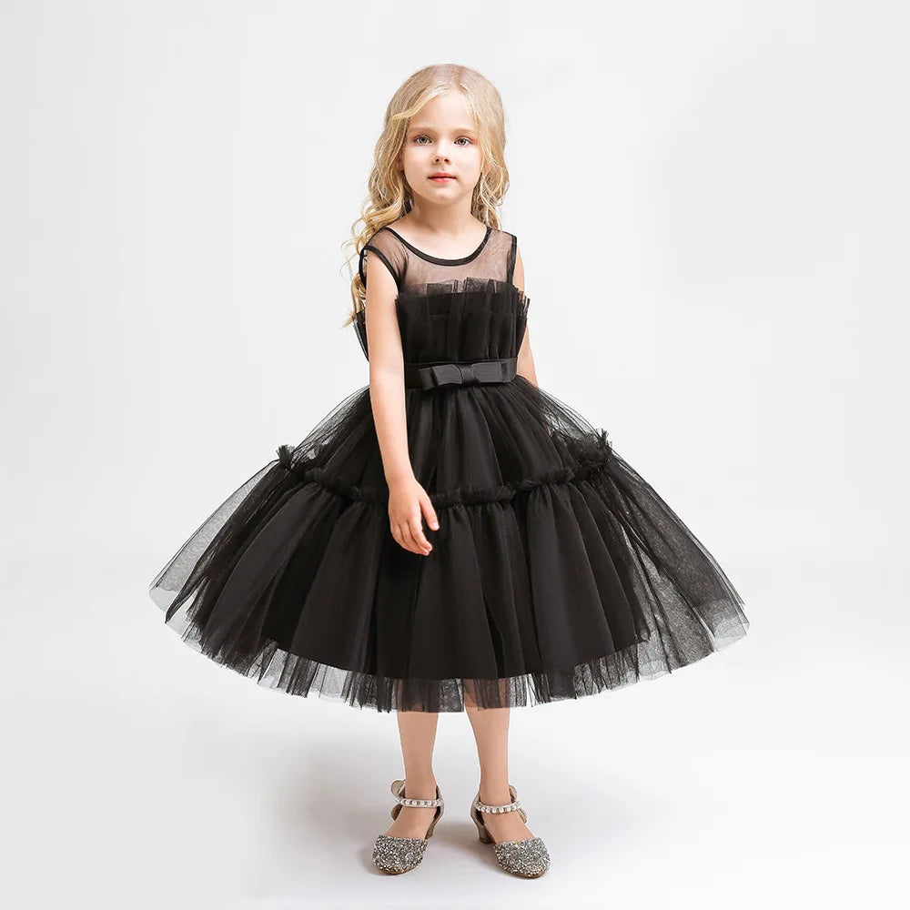 Girls Party Dress White Bridesmaid Dresses For Girls Wedding Evening Prom Gown Kids First Communiom Formal Vestidos