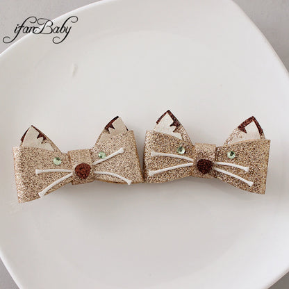 Cute Girl Accessories Baby Toddler First Hair Clip Cartoon Pins Kids Children Flower Clip