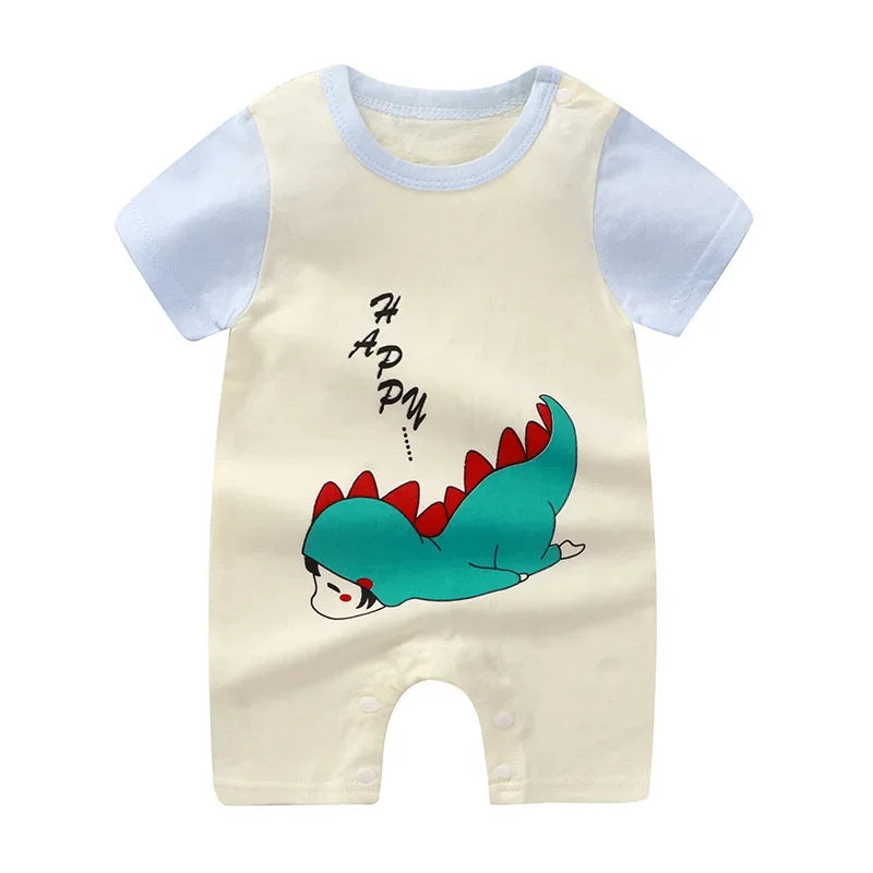 Newborn Baby Boy Clothes Bodysuit For Newborns Summer Romper Baby Girls Clothes Cotton Short Sleeved Jumpsuit