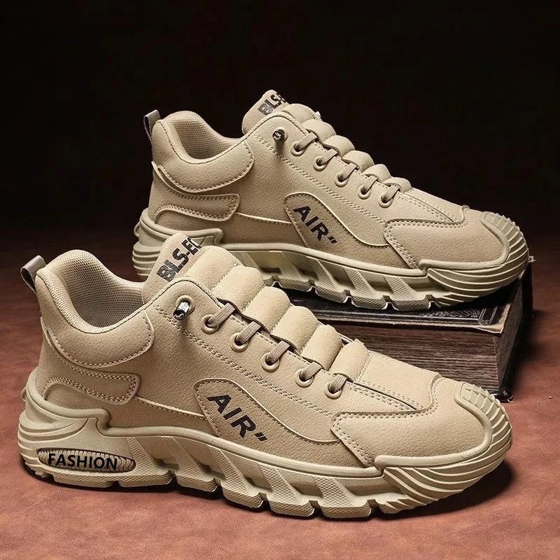 Men's Work Shoes 2025 New Sle Breathable Slip-On Anti-Slip Wear-Resistant Casual Sports Shoes Thick Bottom Labor Protection (Available)