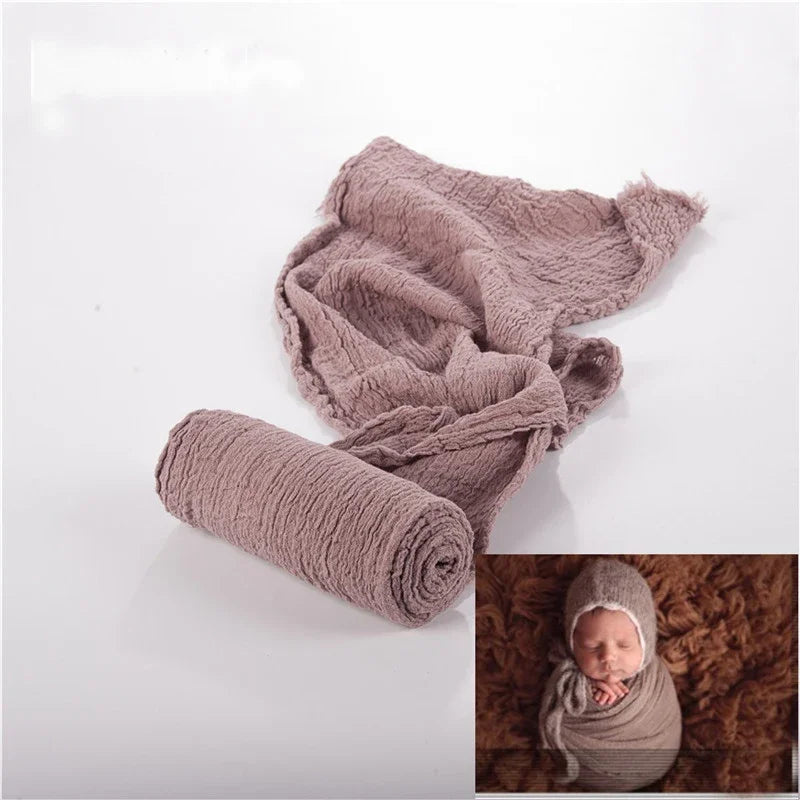 Newborn Photography Props Wrap Baby Blanket Soft Stretchable Cotton Swaddling Photography Backdrop Babies Accessories