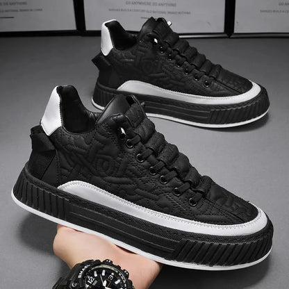 Men Sneakers Fashion Trend Luxury Brand Casual Flat Shoes Vulcanize Shoe Male Outdoors Non-slip wear-resistant Hiking Shoes 2023 (Available)