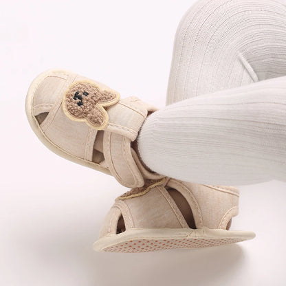 Cute Cartoon 0-18M Newborn Baby Girls Summer Shoes Sandals First Walkers Newborn Shoes Casual Soft Sole Sandals Toddler Shoes