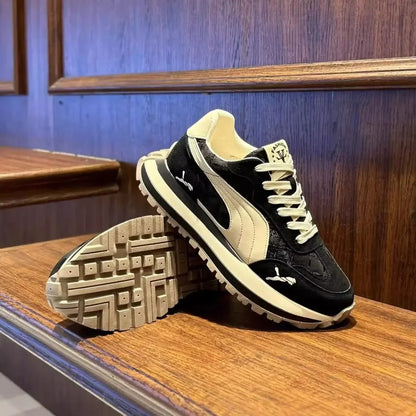 Men's shoes 2025 new summer casual sports shoes, thick-soled, height-increasing, breathable and versatile casual running shoes