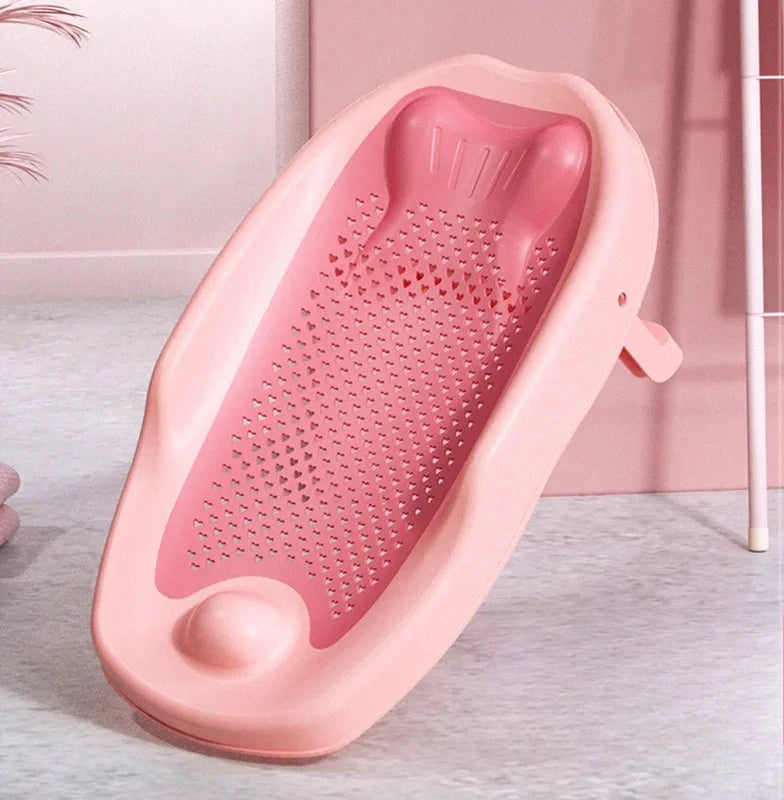 Newborn Adjustable Bath Net Seat Cushion Anti-slip Baby Bath Net Mat Children Shower Net Universal Bath Bed Holder