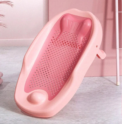 Newborn Adjustable Bath Net Seat Cushion Anti-slip Baby Bath Net Mat Children Shower Net Universal Bath Bed Holder