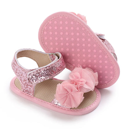 VALEN SINA 0-18M Newborn Baby Girls Summer Shoes Sandals First Walkers Newborn Shoes Casual Soft Sole Sandals Toddler Shoes (Available)
