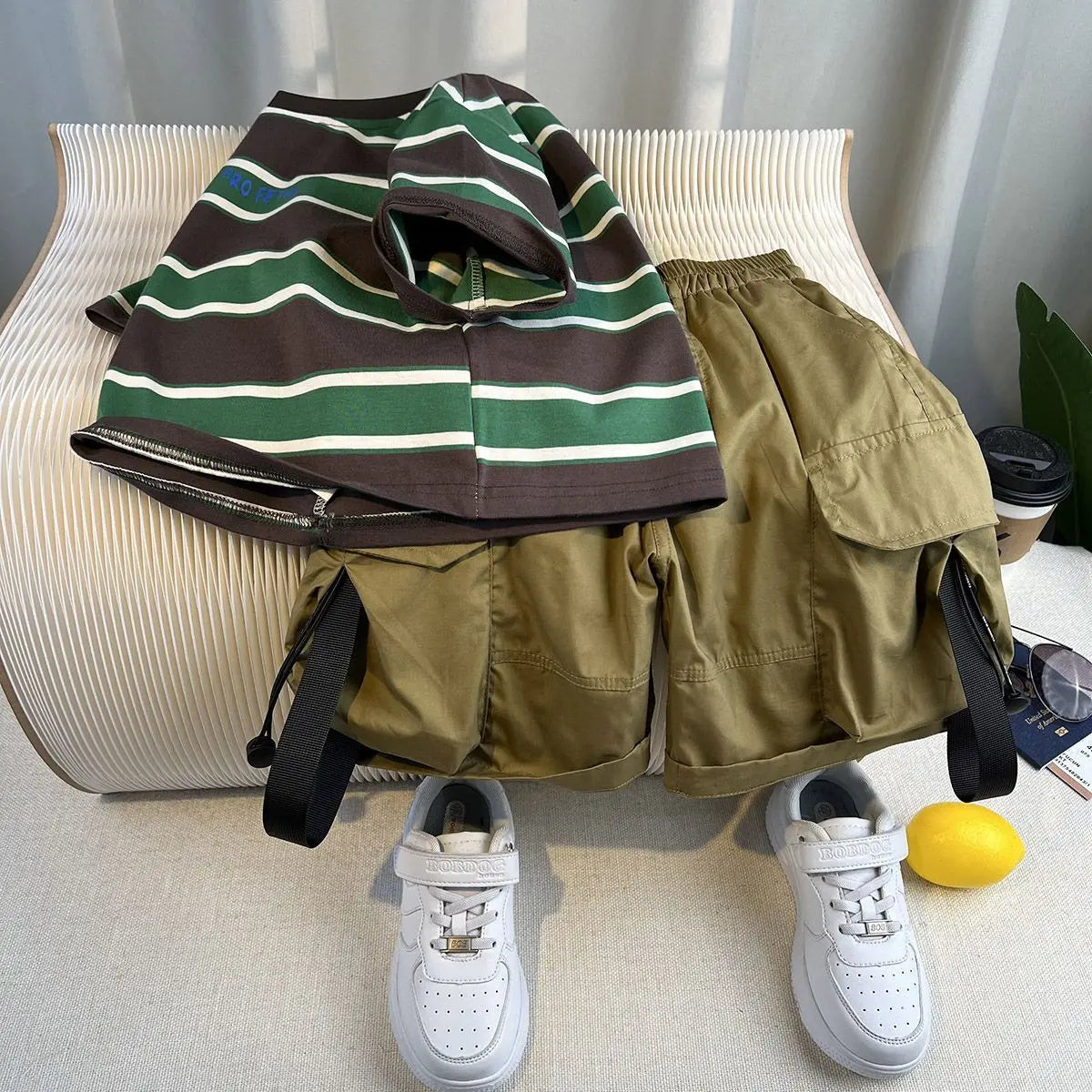 Summer Baby Boys Fashion High Quality Set Cotton Boy Short Sleeved Hole T-shirt + Denim Shorts Kids Loose Casual Clothes 2-11Y