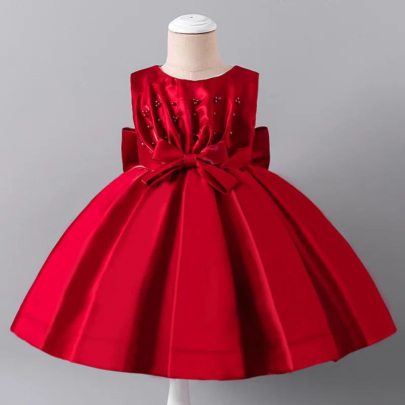 Toddler Baby Girl Party Dresses Infant Birthday Princess Dress Girls Wedding  Gown Children Clothes