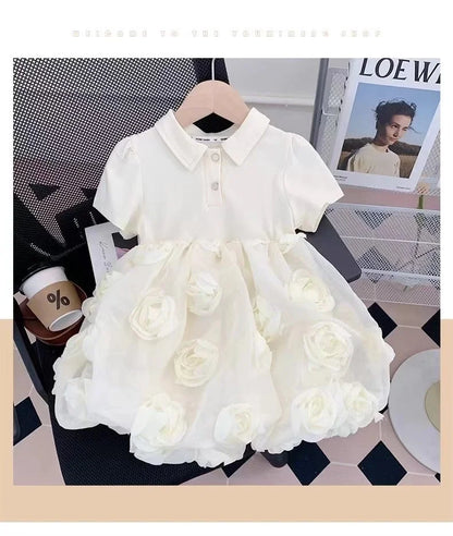 Girls Dresses Summer 2024 New Children Fashion Princess Dress For Baby Birthday Party Clothes Toddler Fashion Costume Kids 2-7Y