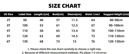 Girls' Fashion Polo Dress with Stripes Kids Elegant Puffed Sleeves Clothes Baby Girls Summer Dresses