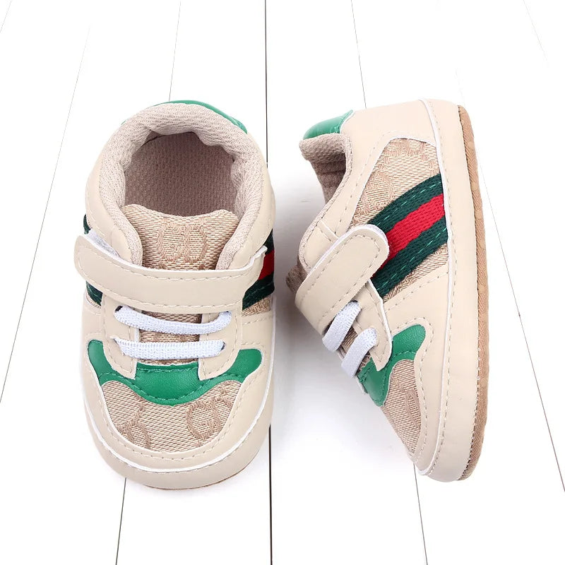 Newborn Infant Girls and Boys Sneakers Recreational Baptism Non-Slip Walking Shoes Fashionable 0-18M Casual Sports Shoes