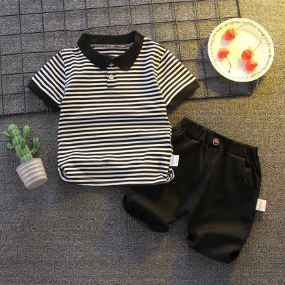 Summer Fashion Baby Boy Clothes Sets T-shirt + Pants 1-4T Toddler Casual Clothing Suits Children Kids Boys Outfits Suit