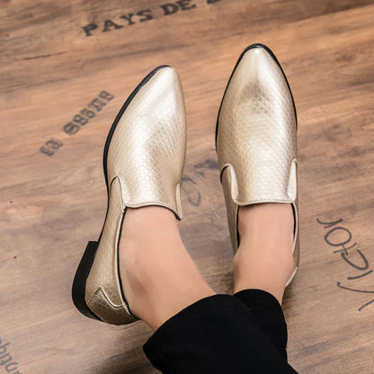 Shoes for men shoes leather shoes business dress shoes all-match casual shock-absorbing wear-resistant footwear large size