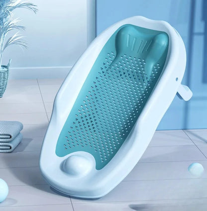 Newborn Adjustable Bath Net Seat Cushion Anti-slip Baby Bath Net Mat Children Shower Net Universal Bath Bed Holder