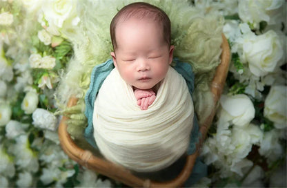 Newborn Photography Props Wrap Baby Blanket Soft Stretchable Cotton Swaddling Photography Backdrop Babies Accessories