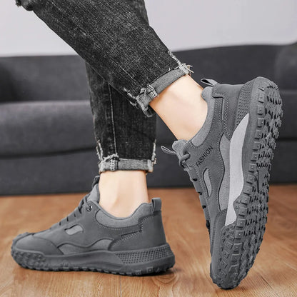 Men's casual sports shoes, soft sole with anti-slip properties, safety shoes for work in the outdoors, outdoor work and leisure   (Available)
