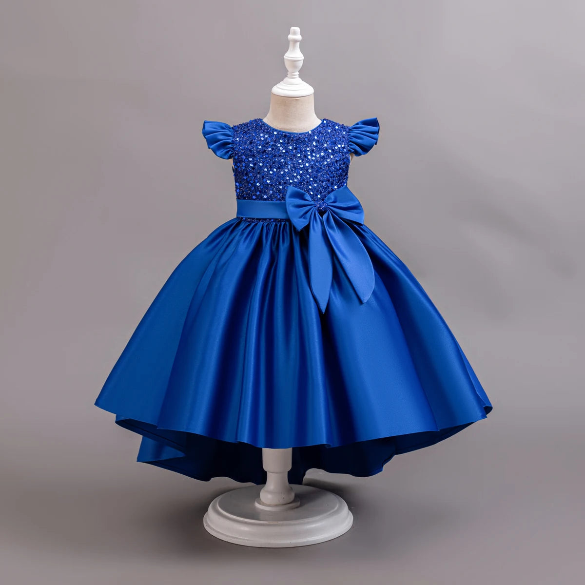 Girl Black Gown Girls Fly Sleeveless Dress Children Wedding Evening Birthday Party Princess Dresses For Children Girls