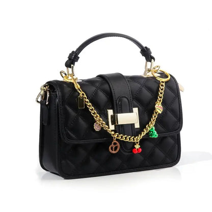 Cute Fashion Bag Keychain Flower Cherries And Cookies Pendant Bag Chain For Women Bag Charm Cute Accessories Jewelry Gifts