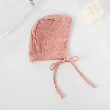 Newborn Cap Child  Lacing Babies Knitted Cotton Solid Color cute Hat  Mother and Kids Supplies Baby Hats & Caps for 0-24 Months