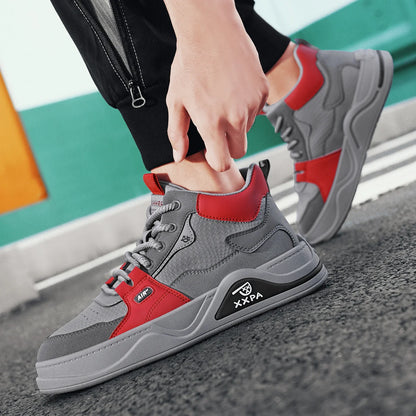 Men's Shoes - New 2025 Autumn/winter Style, Fashionable, Versatile, Casual, Trendy, Simple, Anti-slip, High-top Canvas Shoes
