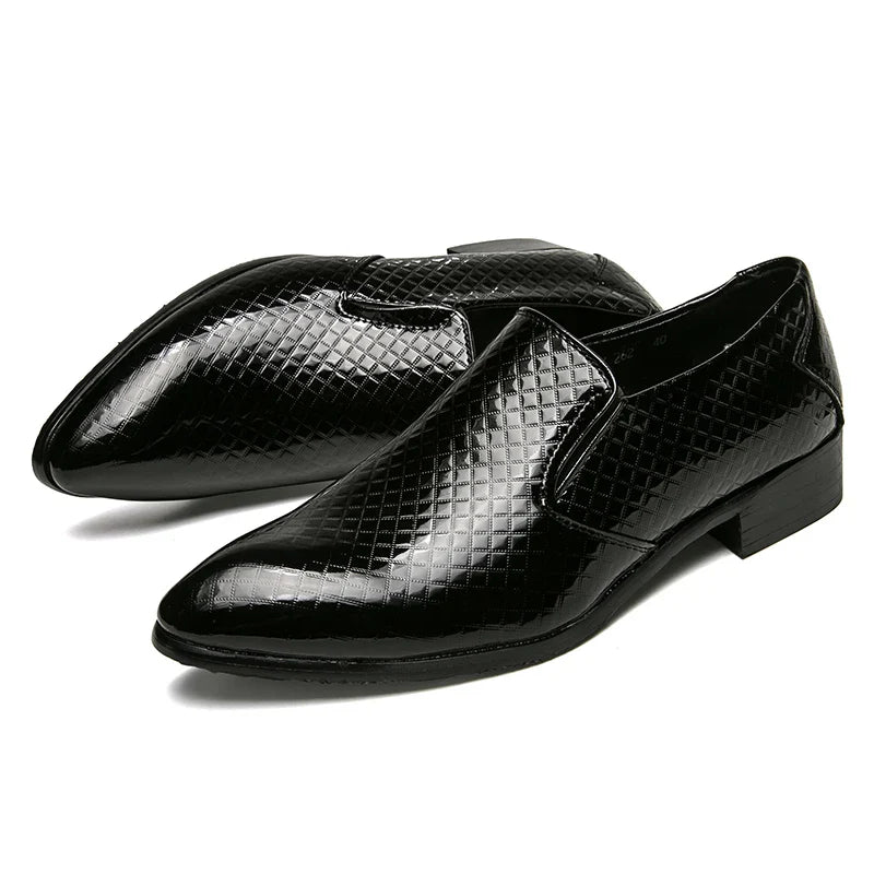 Shoes for men shoes leather shoes business dress shoes all-match casual shock-absorbing wear-resistant footwear large size
