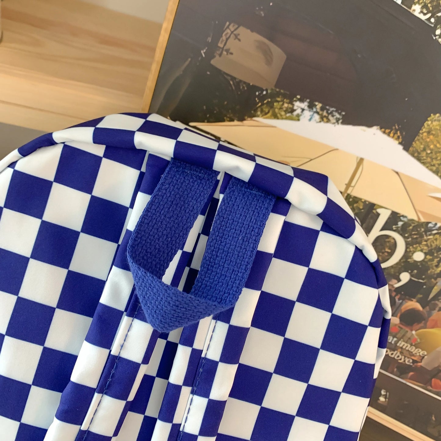 Schoolbags for Female Junior High School Students, High School Students, Middle School Students, Ins Style Girls Backpacks, Girls Checkerboard Backpacks, Five Colors Available