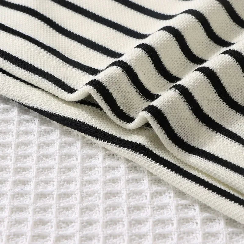 Summer Baby Boy Girls Clothes Set Children Stripe Tshirts and Shorts 2 Pieces Suit Kid Top Bottom Outfits Casual Tracksuits