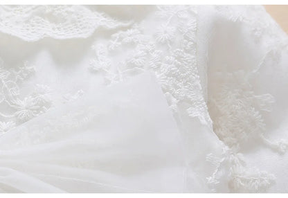 Newborn Baby Girl Dress Baptism Dress White Christening Clothes For Baby Girl Lace Vestido Bebe Robe Bapteme 3 6 9 Months