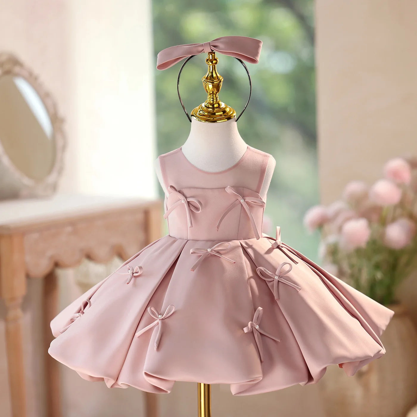 Party Dress Girls Birthday New Princess Gown Kids Pageant Host Piano RecitalFormal Occasion Outfit Dresses Flower Girl Elegant