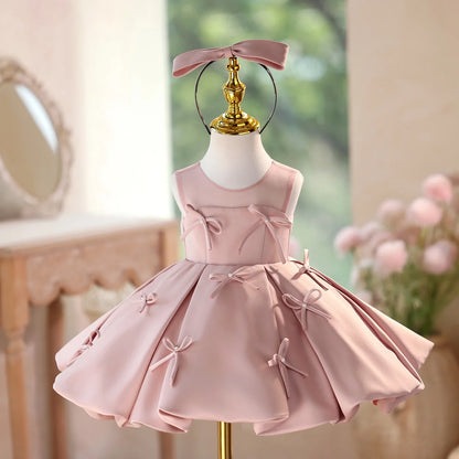 Party Dress Girls Birthday New Princess Gown Kids Pageant Host Piano RecitalFormal Occasion Outfit Dresses Flower Girl Elegant