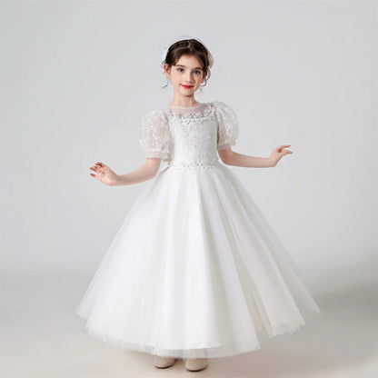 Baby Girls Party Dresses Elegant Kids Wedding Prom Gown Flower Girl Children Birthday Ceremony Princess Dress For Girl Clothes