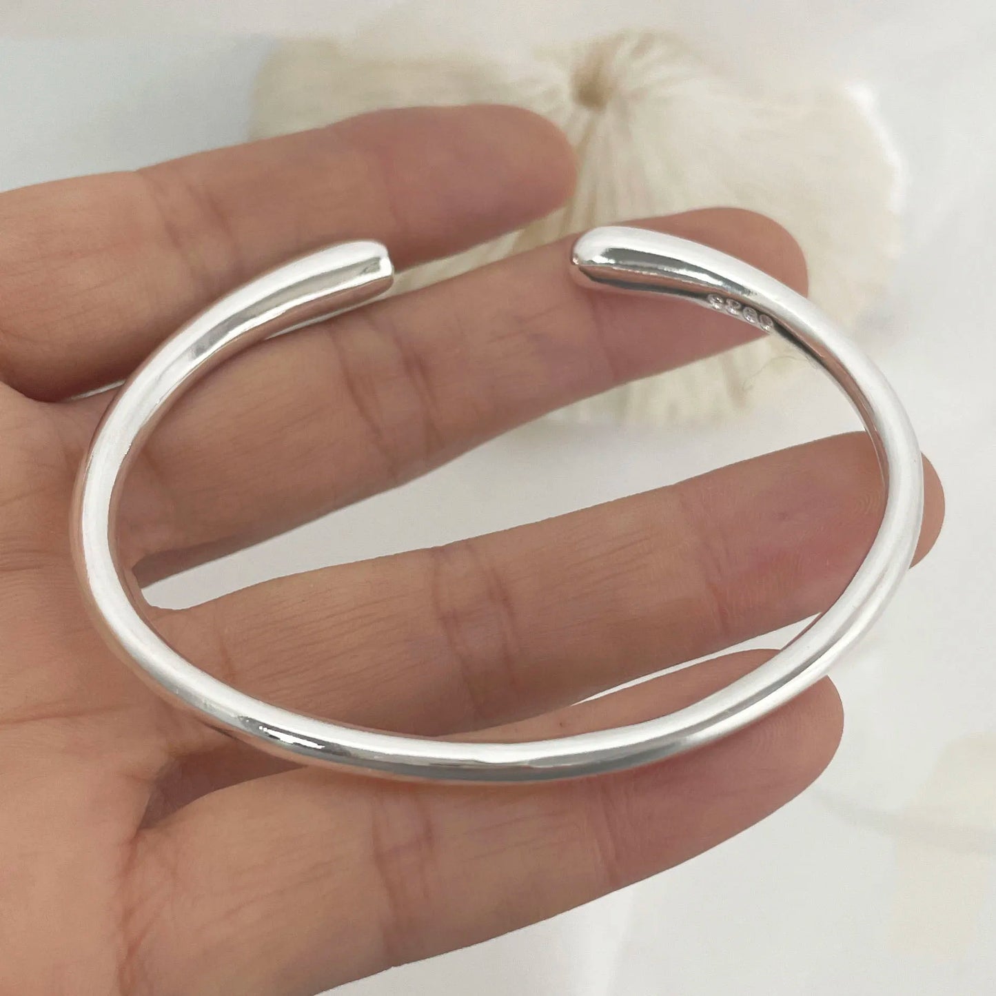 925 Sterling Silver Bracelets for Women Chain Accessories Trend Vintage Simple Heart Pendant Party Jewelry Gift