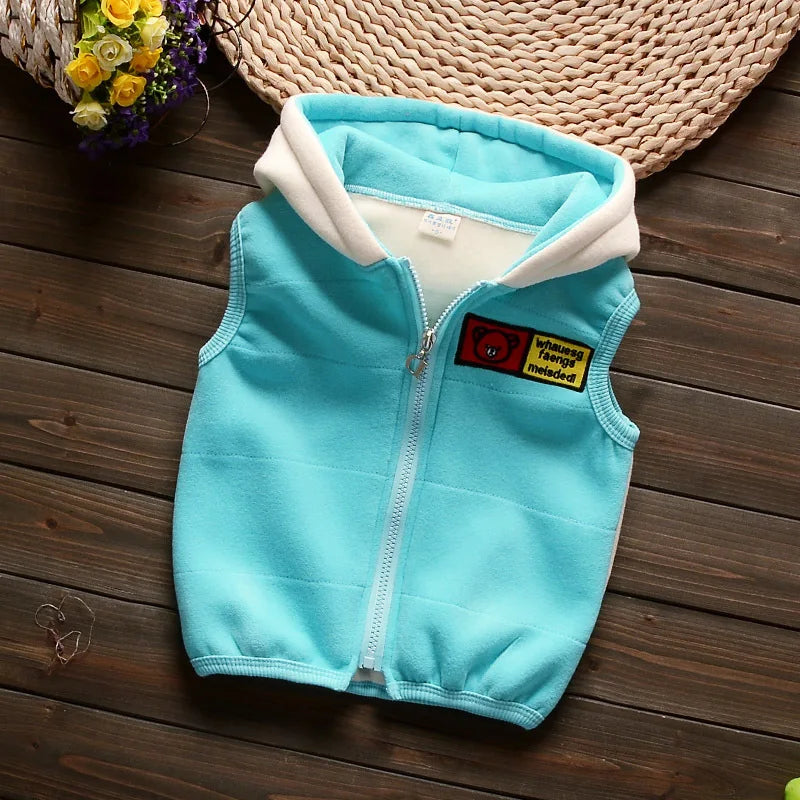 Winter Baby Boys Clothing Sets 2024 Cartoon Toddler Boys Girls Warm Hooded Coats Pants Suit Kids Thick Tracksuit Clothes Set (Stock)