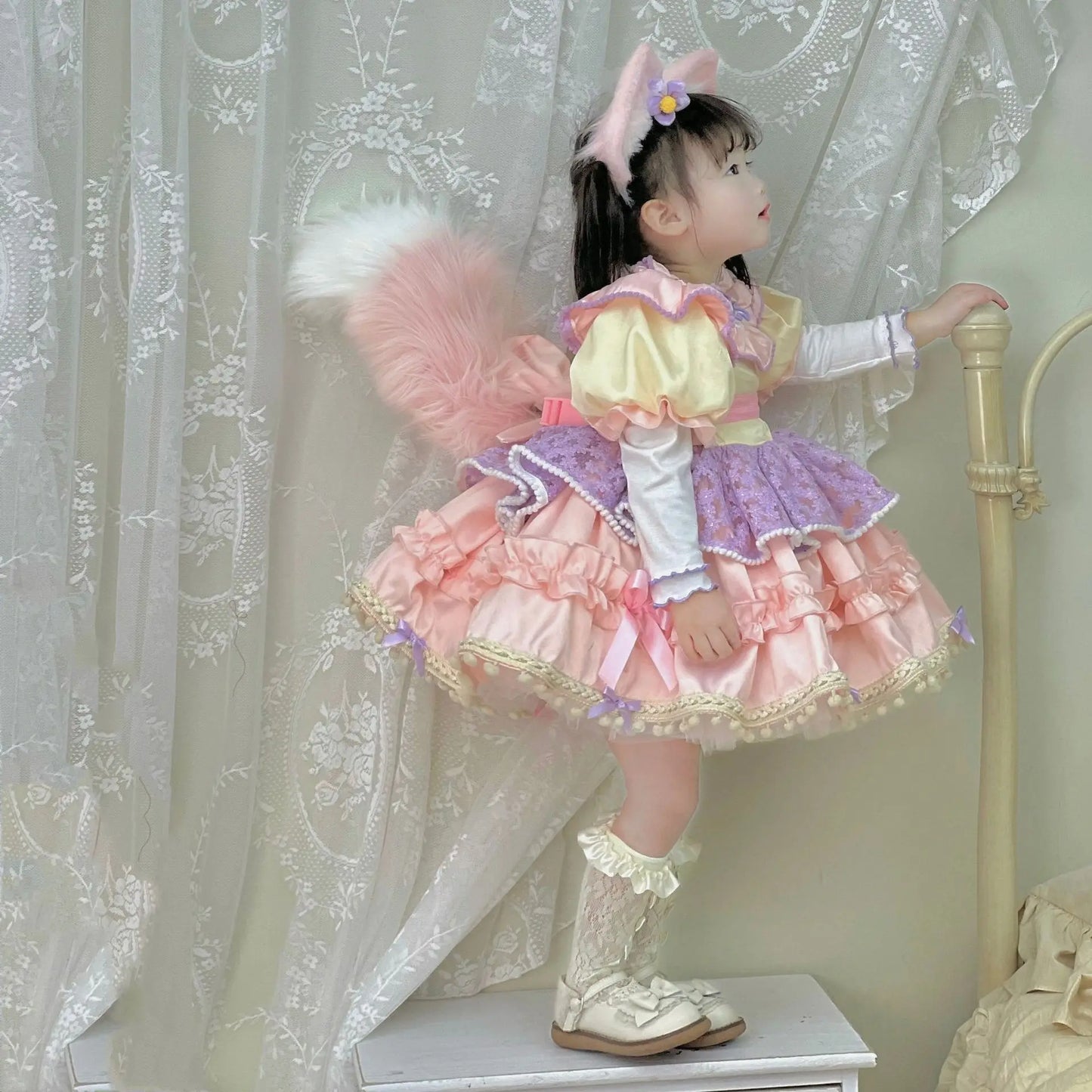 Spanish Girls Dress Baby Girls Party Dress for Kids Girl  Kids Dresses for Girls Prom Dresses Flower Girl Dresses for Weddings