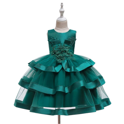 Fashionable Dresses Girl Dress for Girls tutu Kids Clothing Elegent Organza Girls Dresses for Children Princess Party Custumes