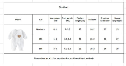 Boys Girls Bodysuit Newborn Winter Onesie Clothes Cotton Toddler Home Wear  0-6M Thickened Spring and Autumn Clothing