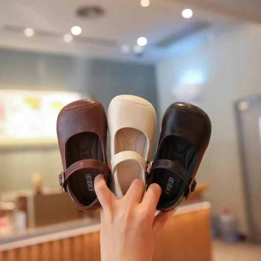 New Baby Shoes Leather Baby Girl Autumn Rubber Sole Anti-slip Multicolor Elegant Toddler First Walkers Newborn Crib Toddler Shoe
