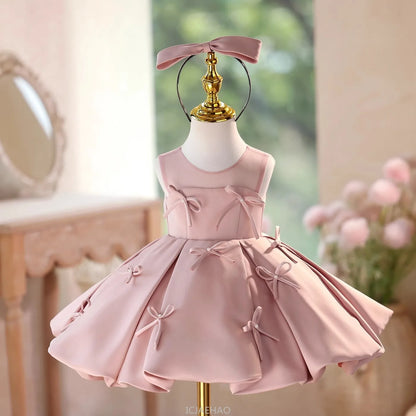 Party Dress Girls Birthday New Princess Gown Kids Pageant Host Piano RecitalFormal Occasion Outfit Dresses Flower Girl Elegant