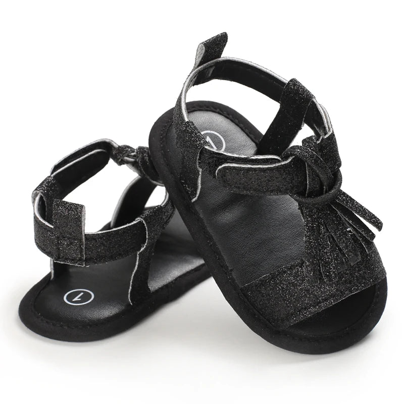 VALEN SINA 0-18M Newborn Baby Girls Summer Shoes Sandals First Walkers Newborn Shoes Casual Soft Sole Sandals Toddler Shoes (Available)