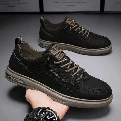 New Shoes for Men  Comfortable Flat Men's Casual Shoes Outdoor Wild Men's Sneakers High End Fashion One Pedal Dress Shoes Male