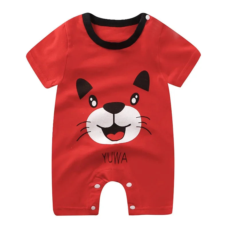 Newborn Baby Boy Clothes Bodysuit For Newborns Summer Romper Baby Girls Clothes Cotton Short Sleeved Jumpsuit