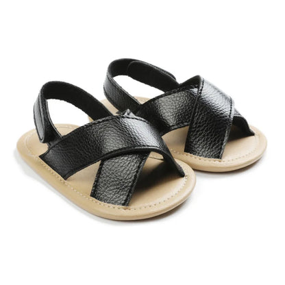 Summer Baby Boys Girls Shoes PU Solid Color Anti-Slip Infant Sandals Toddler First Walkers Casual Newborn Shoes 0-18M (Available)