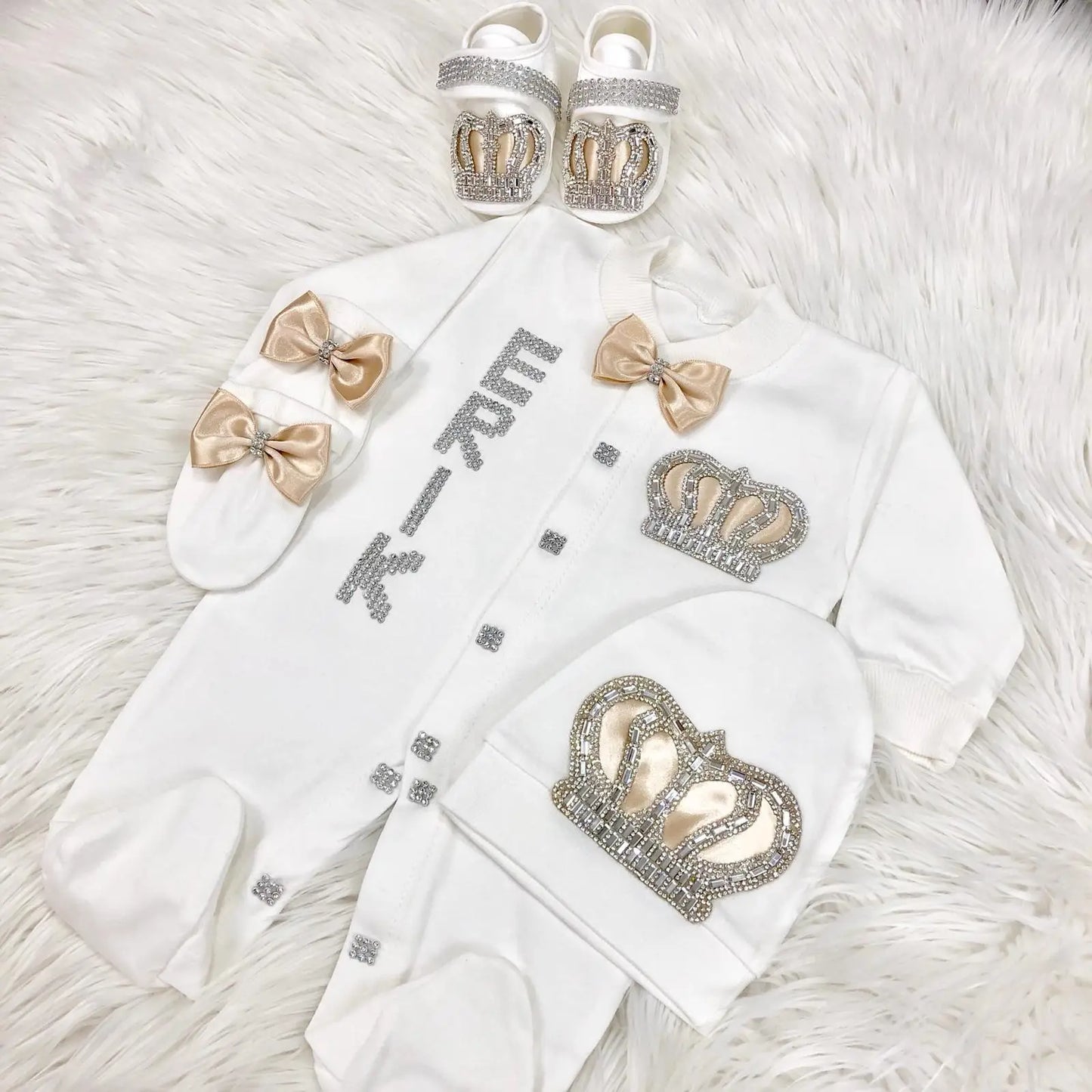 Newborn Boys Romper Clothes Formal Suit 4 Piece Vest Pants and Tie Dresswear Suit Set Welcome Home 40suyi days Celebrity outfit