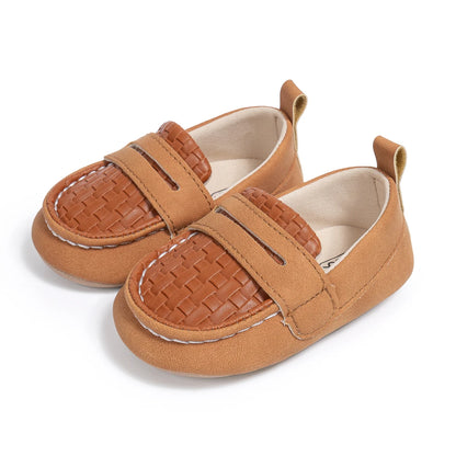 KIDSUN Baby Girls Boys Classic Loafers Infant Oxford Dress Shoes Prewalker Soft Slip On Moccasin Crib Flats Newborn Shoes